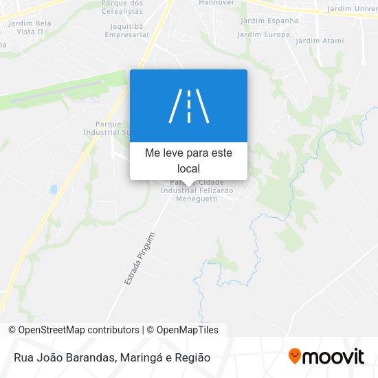 Rua João Barandas mapa