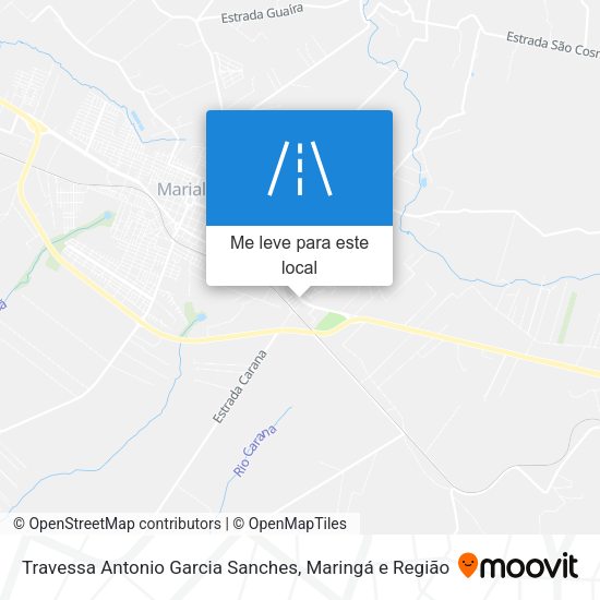 Travessa Antonio Garcia Sanches mapa