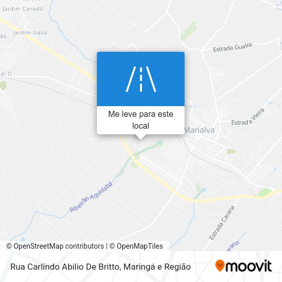 Rua Carlindo Abilio De Britto mapa