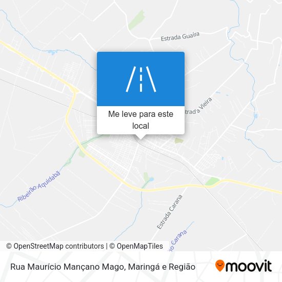 Rua Maurício Mançano Mago mapa