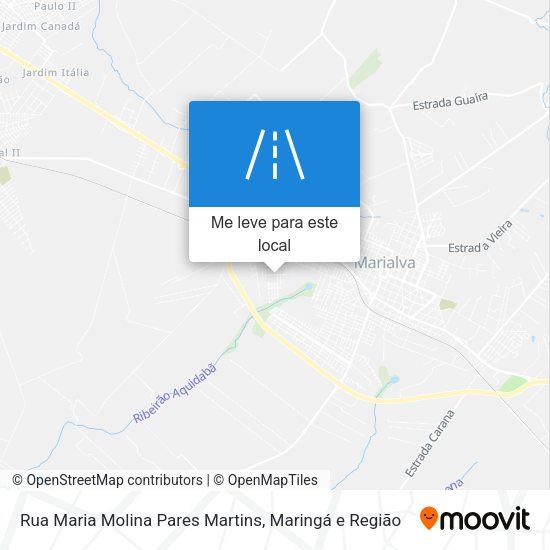 Rua Maria Molina Pares Martins mapa