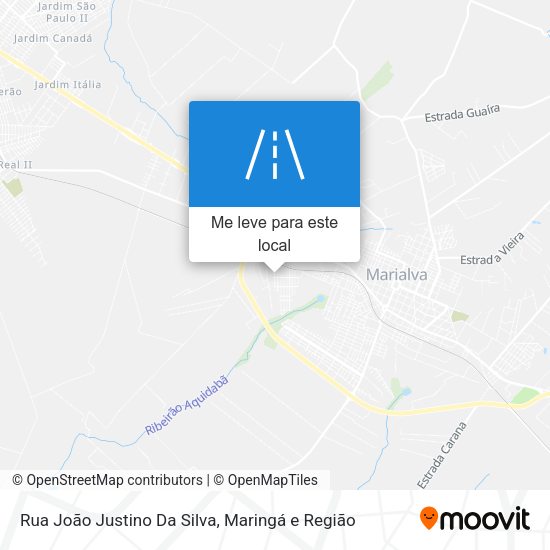 Rua João Justino Da Silva mapa