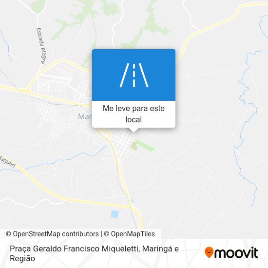 Praça Geraldo Francisco Miqueletti mapa