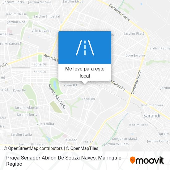 Praça Senador Abilon De Souza Naves mapa