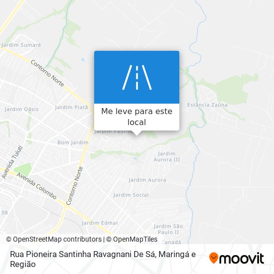 Rua Pioneira Santinha Ravagnani De Sá mapa