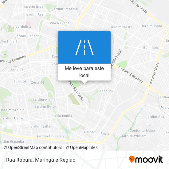 Rua Itapura mapa