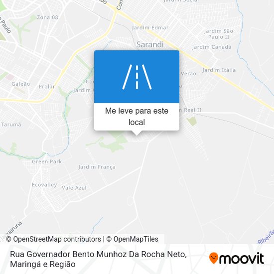 Rua Governador Bento Munhoz Da Rocha Neto mapa