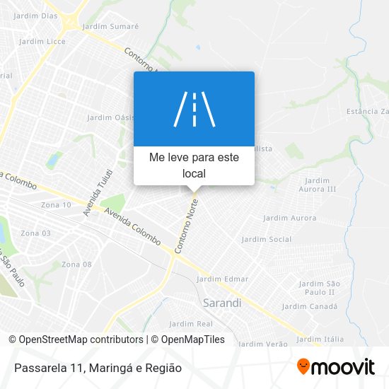Passarela 11 mapa