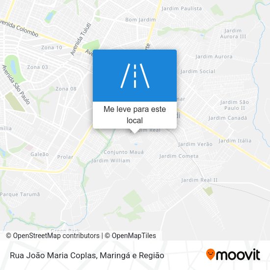 Rua João Maria Coplas mapa