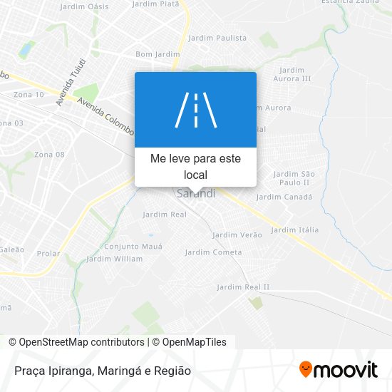 Praça Ipiranga mapa