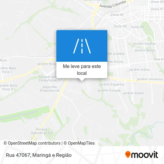 Rua 47067 mapa