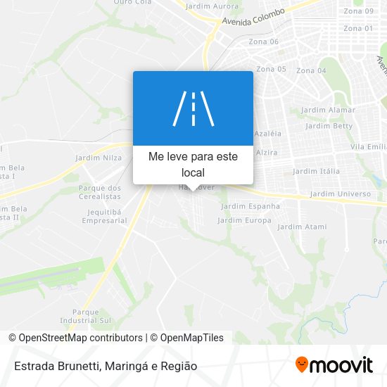 Estrada Brunetti mapa