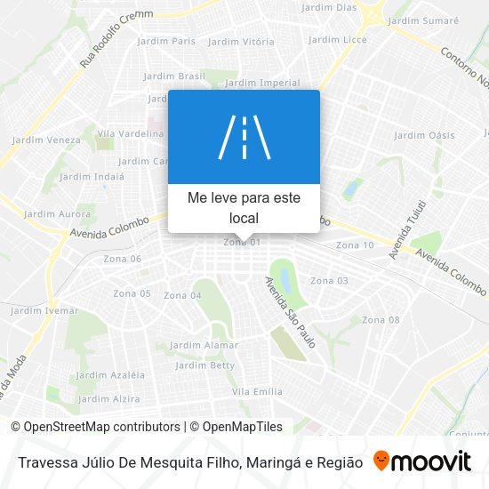 Travessa Júlio De Mesquita Filho mapa