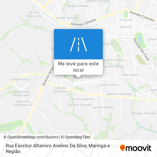 Rua Escritor Altamiro Avelino Da Silva mapa