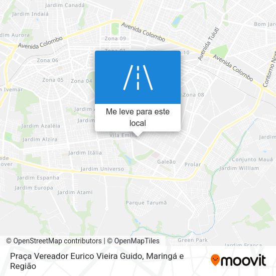 Praça Vereador Eurico Vieira Guido mapa