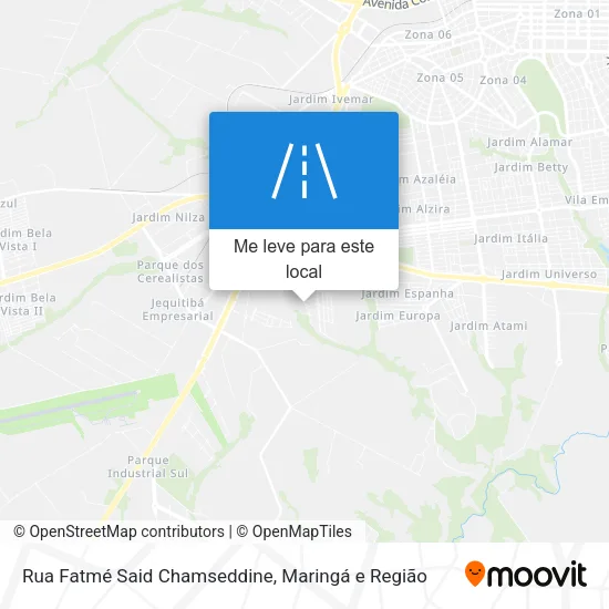 Rua Fatmé Said Chamseddine mapa