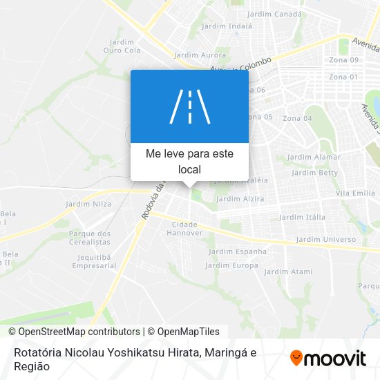 Rotatória Nicolau Yoshikatsu Hirata mapa