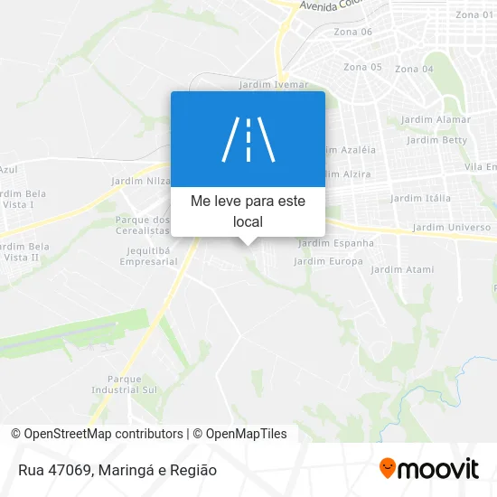 Rua 47069 mapa