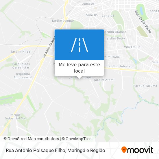 Rua Antônio Polsaque Filho mapa