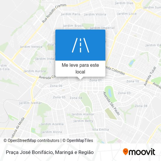 Praça José Bonifácio mapa