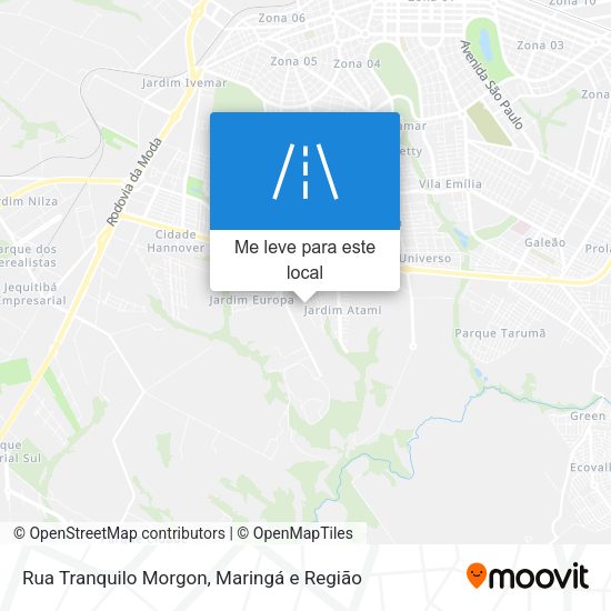 Rua Tranquilo Morgon mapa