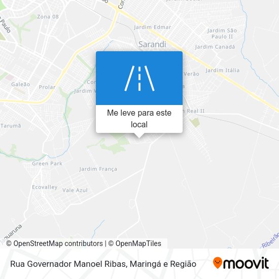 Rua Governador Manoel Ribas mapa