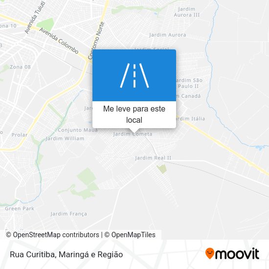 Rua Curitiba mapa