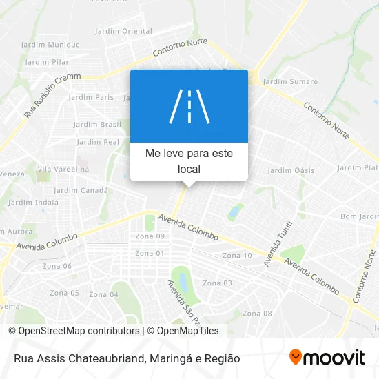 Rua Assis Chateaubriand mapa