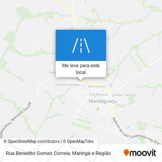 Rua Benedito Gomes Correia mapa