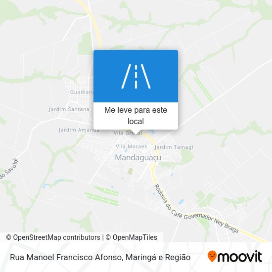 Rua Manoel Francisco Afonso mapa