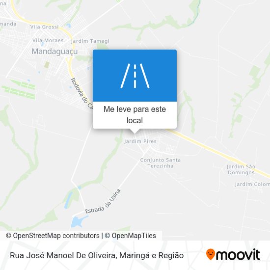 Rua José Manoel De Oliveira mapa