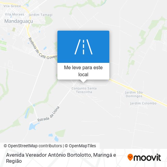 Avenida Vereador Antônio Bortolotto mapa