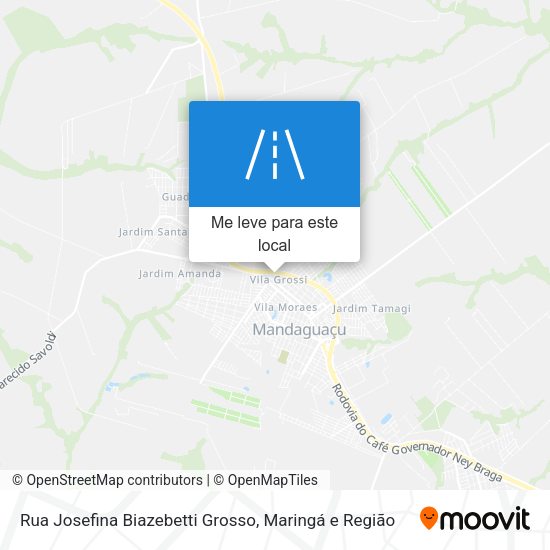 Rua Josefina Biazebetti Grosso mapa