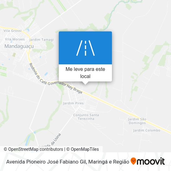 Avenida Pioneiro José Fabiano Gil mapa