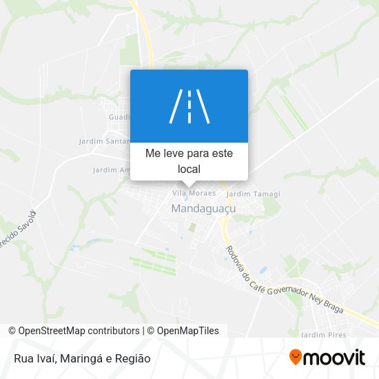 Rua Ivaí mapa