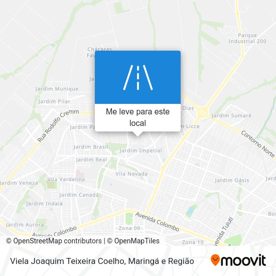 Viela Joaquim Teixeira Coelho mapa