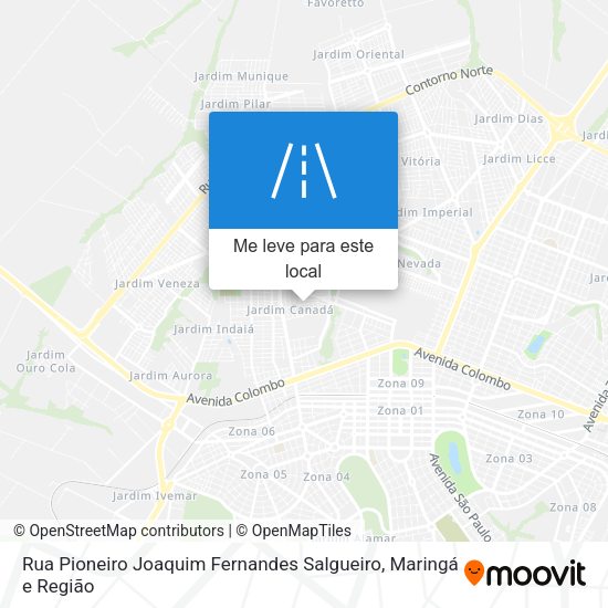 Rua Pioneiro Joaquim Fernandes Salgueiro mapa