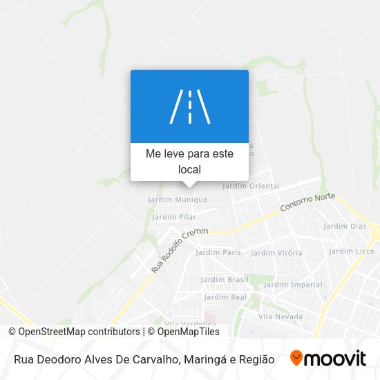 Rua Deodoro Alves De Carvalho mapa