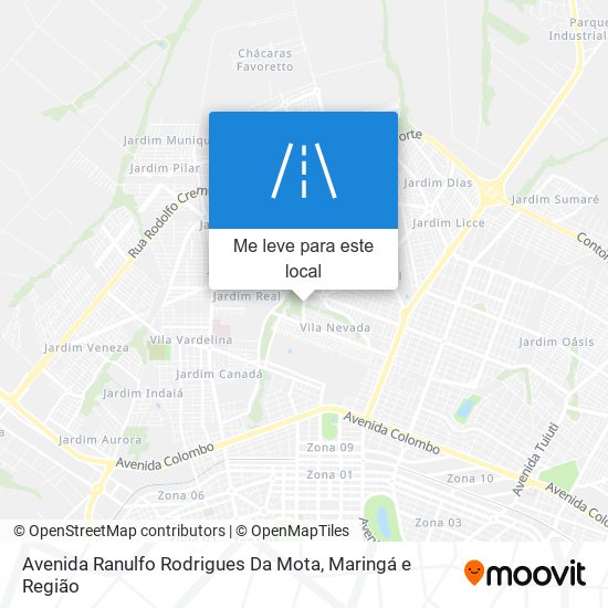 Avenida Ranulfo Rodrigues Da Mota mapa