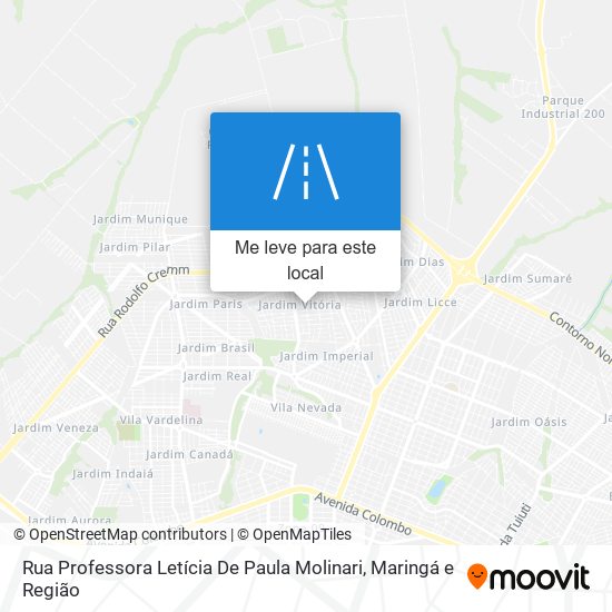 Rua Professora Letícia De Paula Molinari mapa