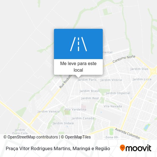 Praça Vitor Rodrigues Martins mapa