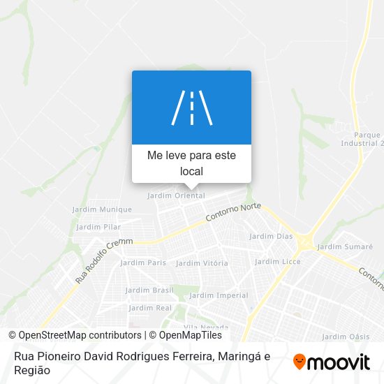 Rua Pioneiro David Rodrigues Ferreira mapa