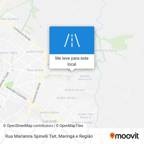 Rua Marianna Spinelli Tait mapa