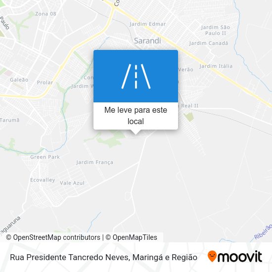 Rua Presidente Tancredo Neves mapa