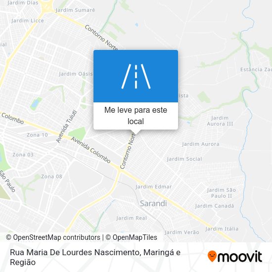 Rua Maria De Lourdes Nascimento mapa