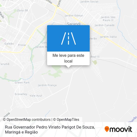 Rua Governador Pedro Viriato Parigot De Souza mapa