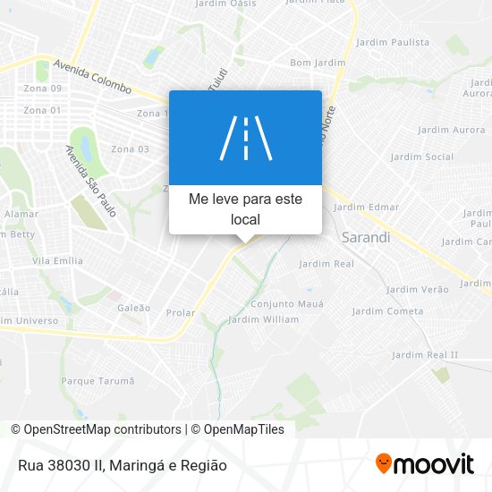 Rua 38030 II mapa