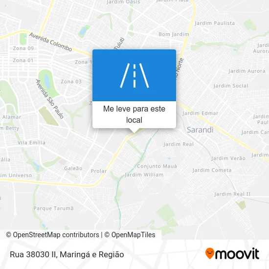 Rua 38030 II mapa