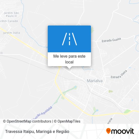 Travessa Itaipu mapa