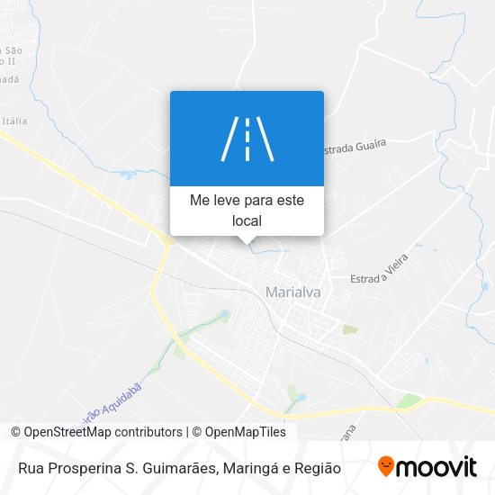 Rua Prosperina S. Guimarães mapa